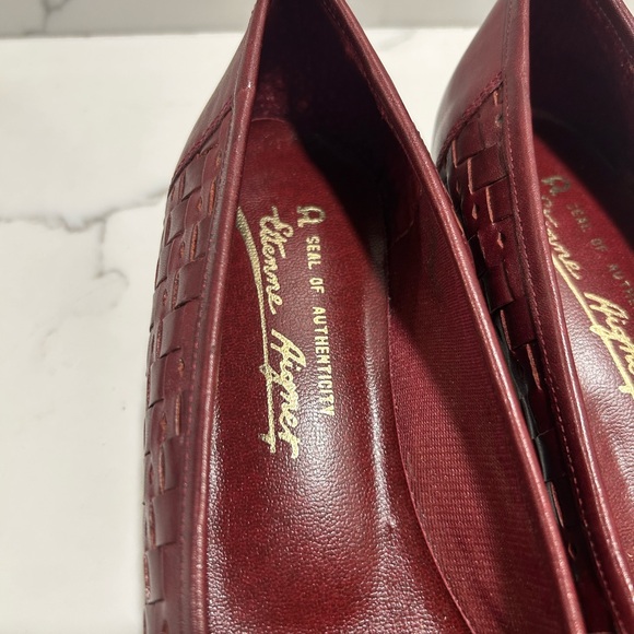 Etienne Aigner leather woven shoe with tassel - Picture 6 of 8